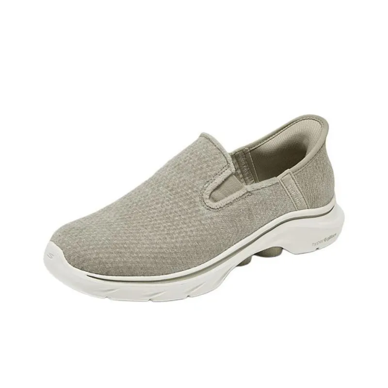 Skechers WOMEN'S GO WALK Slip Resistant Breathable Low Top Casual Shoes Women's Taupe-1