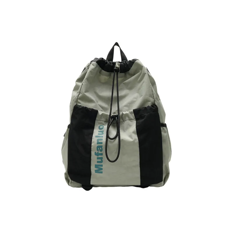 S.REPHEN Nylon Backpack Regular Unisex Black/Gray/Ecru/Khaki-3