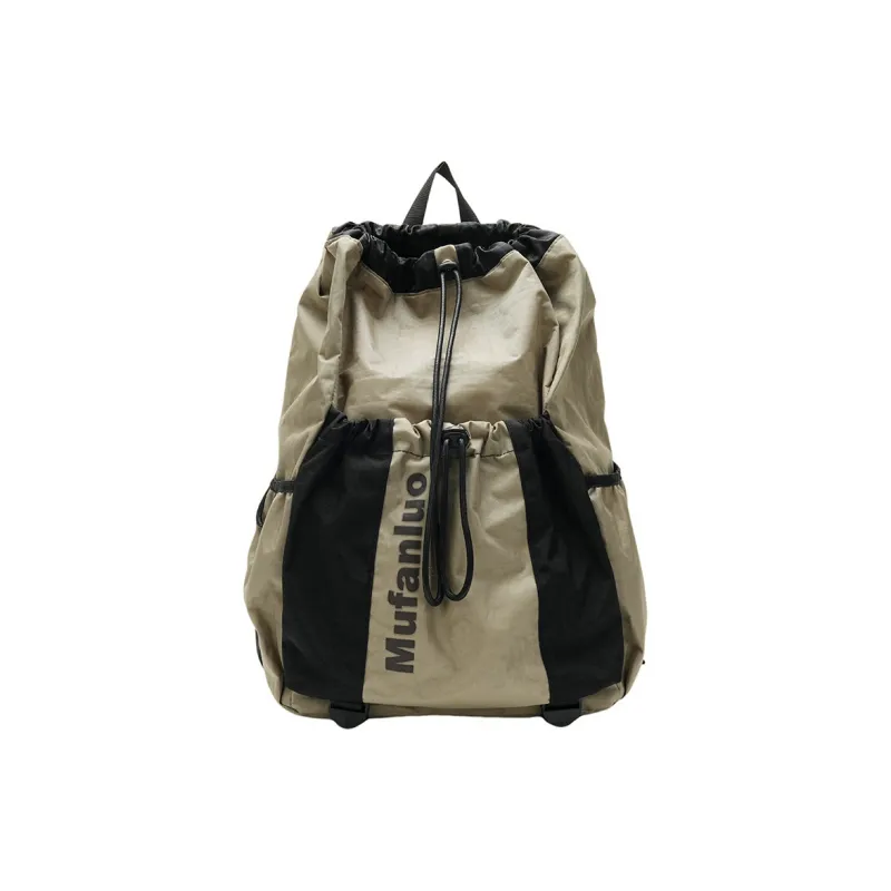 S.REPHEN Nylon Backpack Regular Unisex Black/Gray/Ecru/Khaki-9