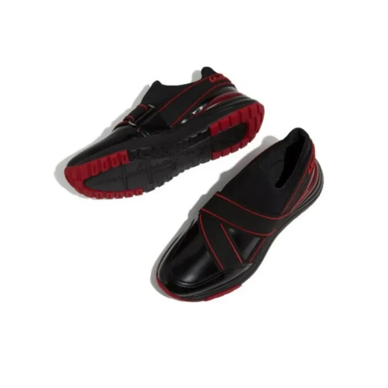 FERRAGAMO Studio Low Top Casual Shoes Men's Black-3