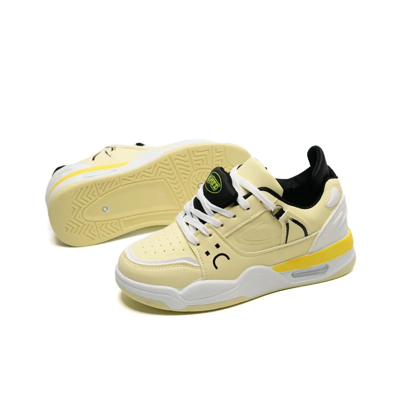 Circle Small Coverage Slip Resistant Lightweight Height Increasing Low Top Skateboard Shoes Unisex-21