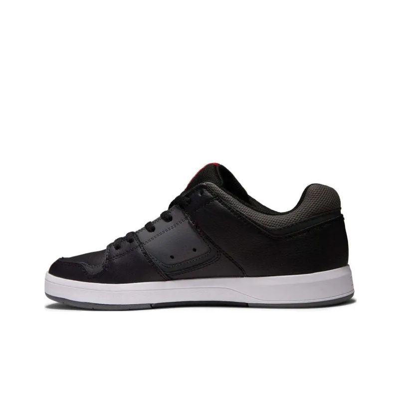 DC Shoes Abrasion Resistant Breathable Low Top Skateboard Shoes Men's Black Gray-1