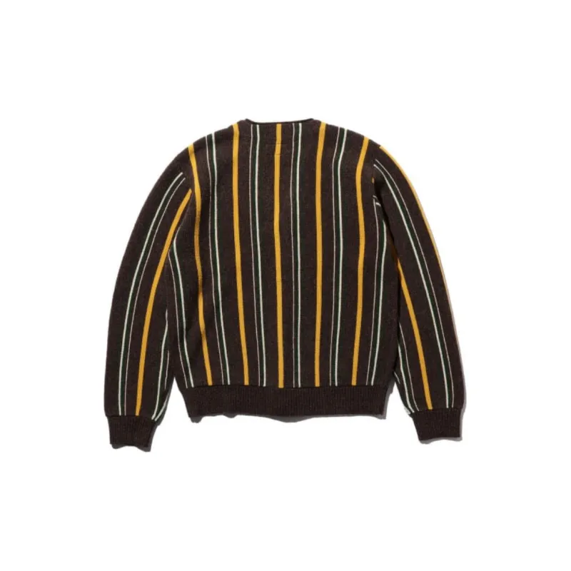 Beams Striped Cardigan-3