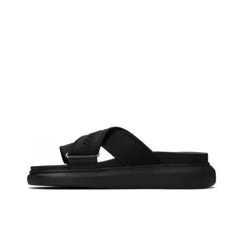 Alexander McQueen Oversized Hybrid Slide Black