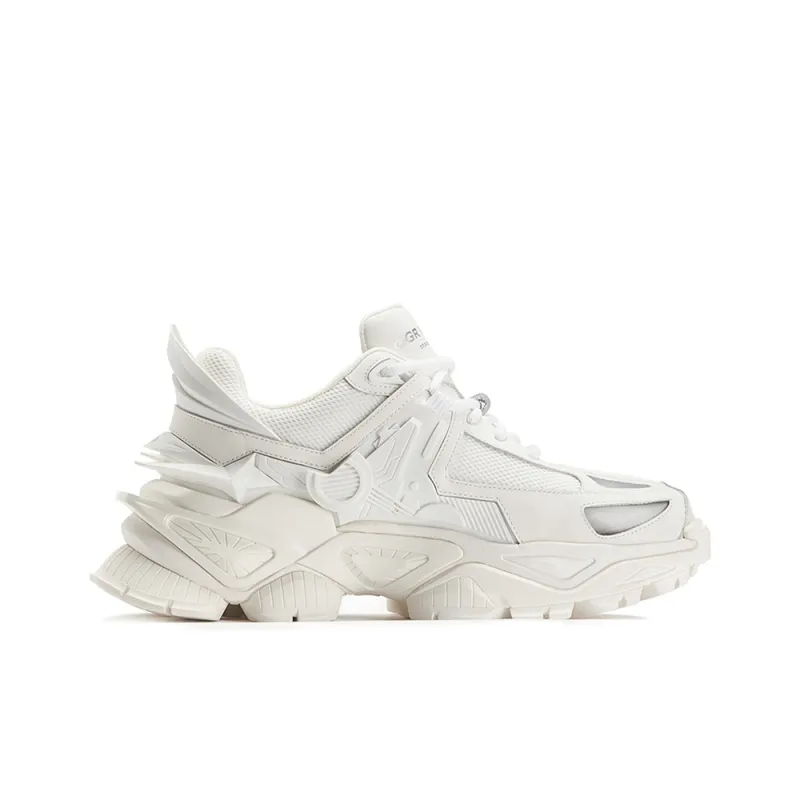 OGR R-Line Wanderers Chunky Sneakers Unisex Saturn White-1