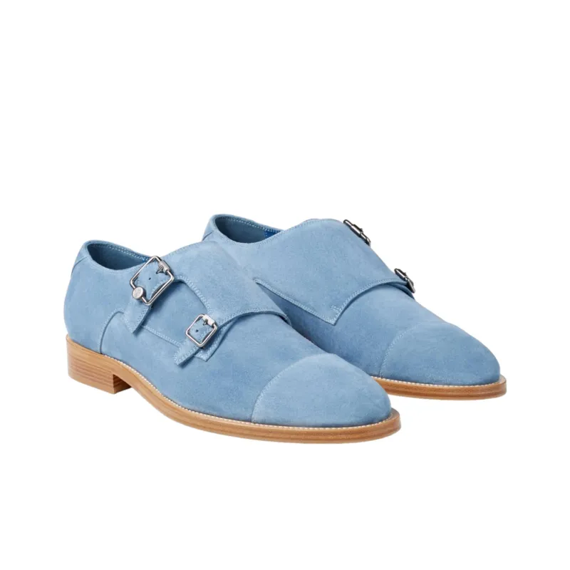 Jimmy Choo Finnion Suede Monk Shoes-2