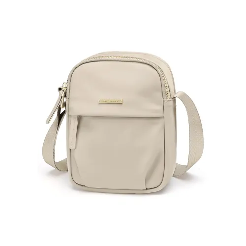 GOLF Fabric Shoulder Bag Crossbody Bag Women's Apricot/Leather Pink/Elegant Black