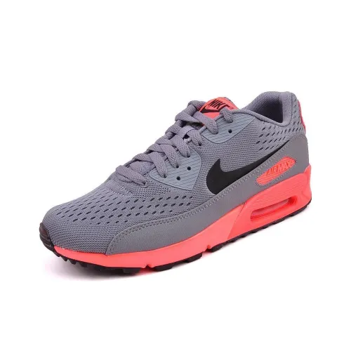 Nike Air Max 90 Running Shoes Men Low-Top Cool Gray/Black - Atomic Red