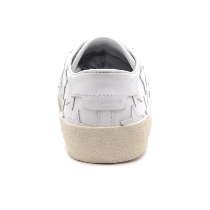 SAINT LAURENT Low Top Skateboard Shoes Women's White-4