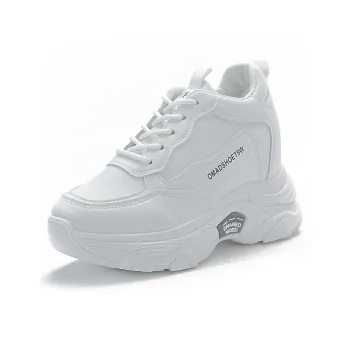 SIMBA'S PRIDE Durable Breathable Low Top Chunky Sneakers Women's White