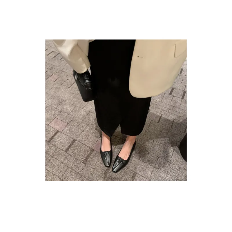 CHRISTINE SHEII Siu Siu Casual Single Shoes 2cm Women's Black-2