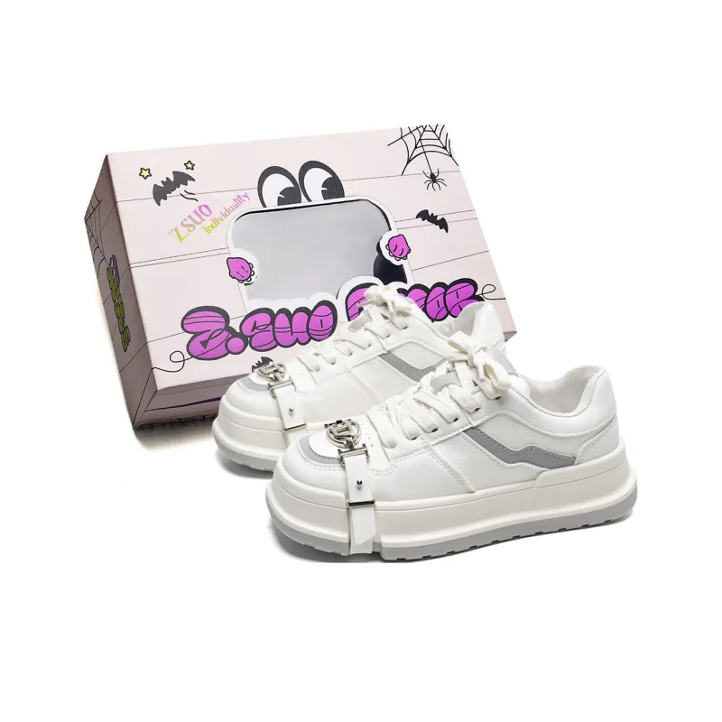 Z.SUO Coverage Height Increasing Abrasion Resistant Slip Resistant Low Top Skateboard Shoes Women's Box Included-7