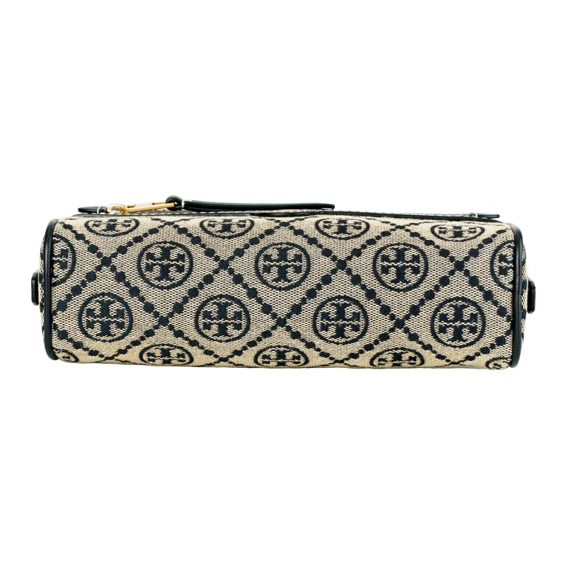 TORY BURCH Leather Makeup Bag Women's Blue-3