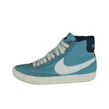 Nike Blazer High Anti-Slip Wear-Resistant Mid-Top Skateboard Shoes Men's Blue