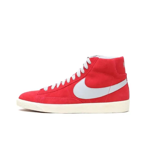 Nike Blazer Mid Skateboard Shoes Men Mid-Top Red