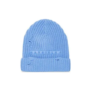 MM6 Maison Margiela Distressed Ribbed Knit Beanie