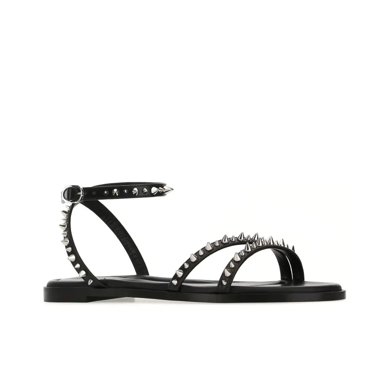 Alexander McQueen One Strap Sandals Women's Black-1