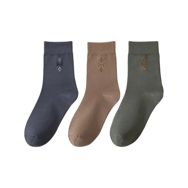 MIIOW Mid Calf Socks Men's 3 Pack-10
