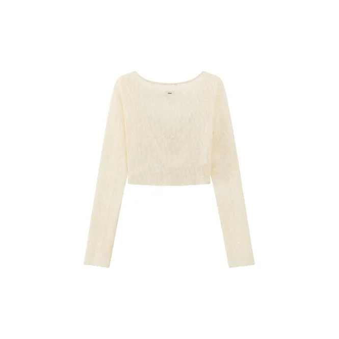 CHUU Chiffon Shirts Women's Ecru-1