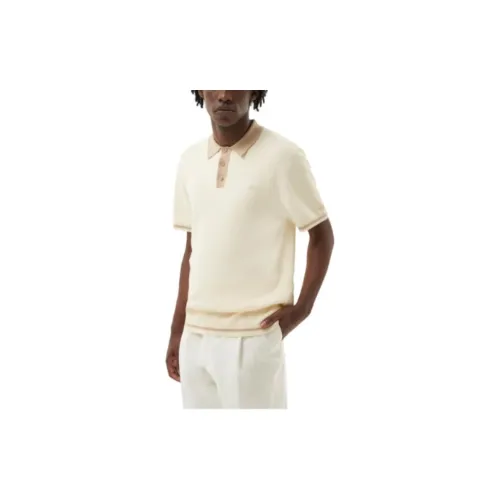 Filling Pieces Polo Shirts Men Beige Brown