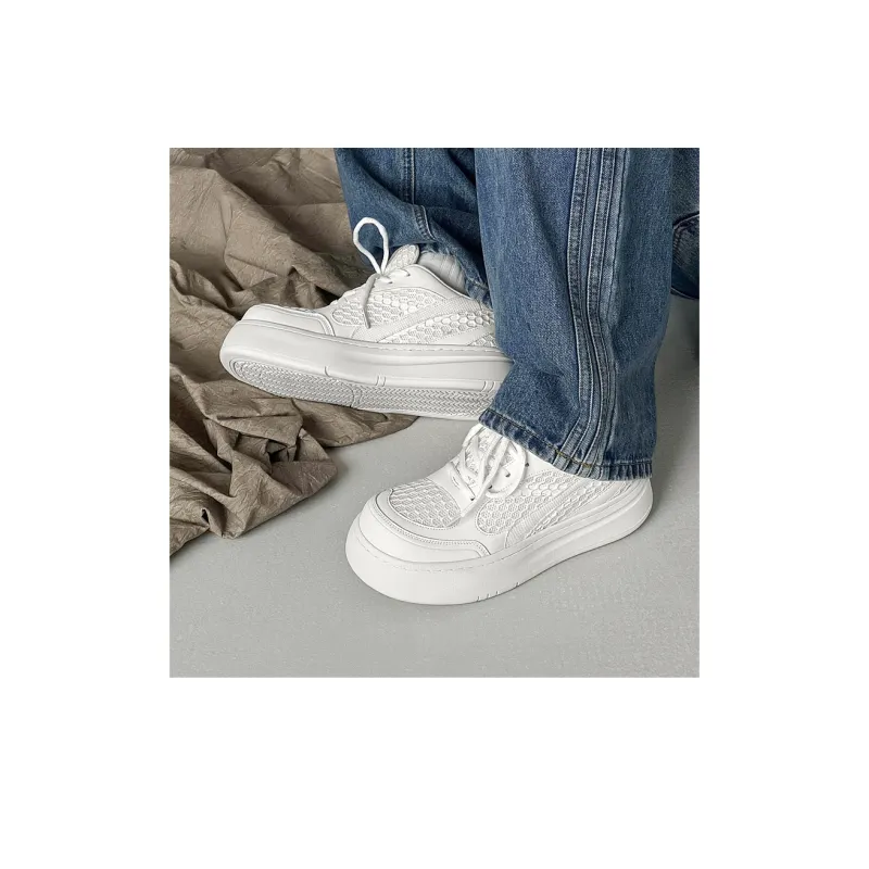 Beidouniao Low Top Casual Shoes Men's White-3