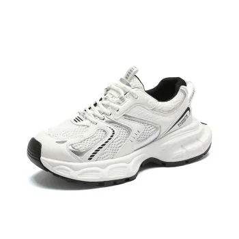 PARK DANCE Low Top Chunky Sneakers Women's White
