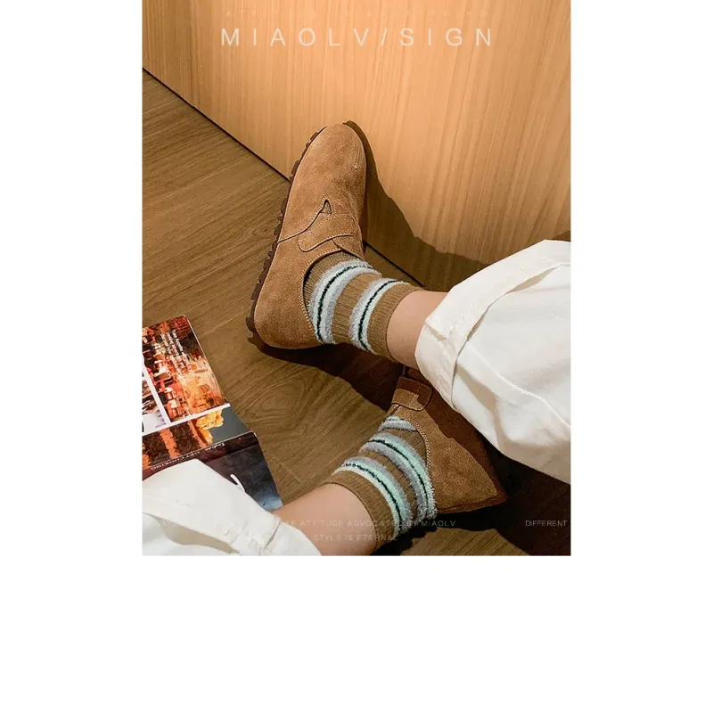 Wonderful Couple Casual Single Shoes 0.8cm Women's-4
