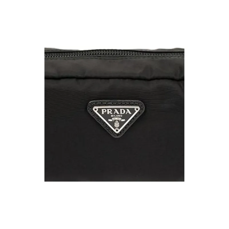 PRADA Nylon Makeup Bags Clutches Unisex Black-5
