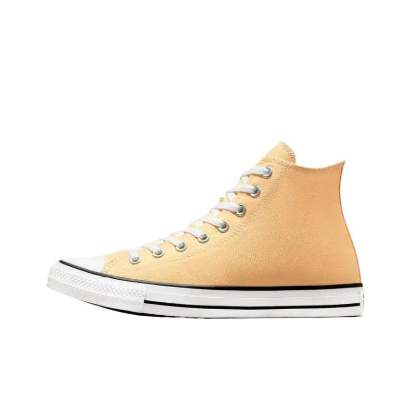 Converse Chuck Taylor All Star Wear Resistant High Top Canvas Shoes Unisex Yellow-0