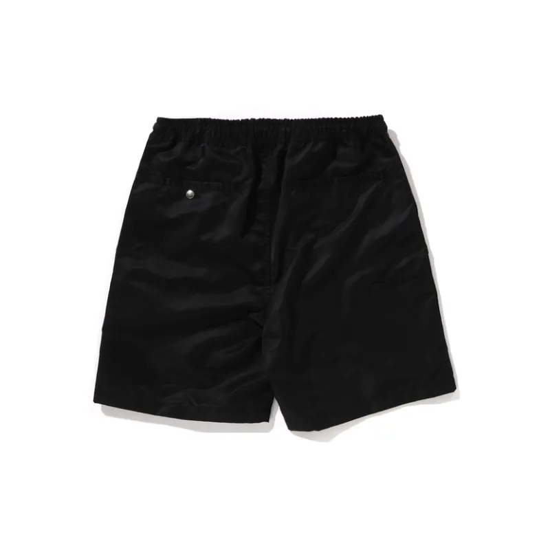 A BATHING APE Head Nylon Twill Relaxed Fit Shorts-3