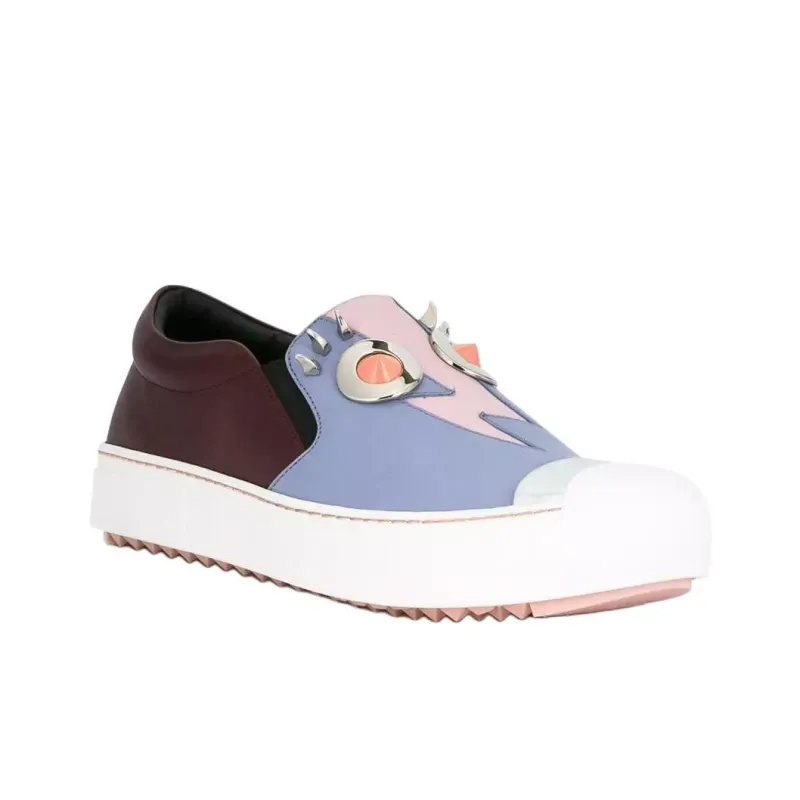 FENDI Skateboard Shoes Women's Purple-2