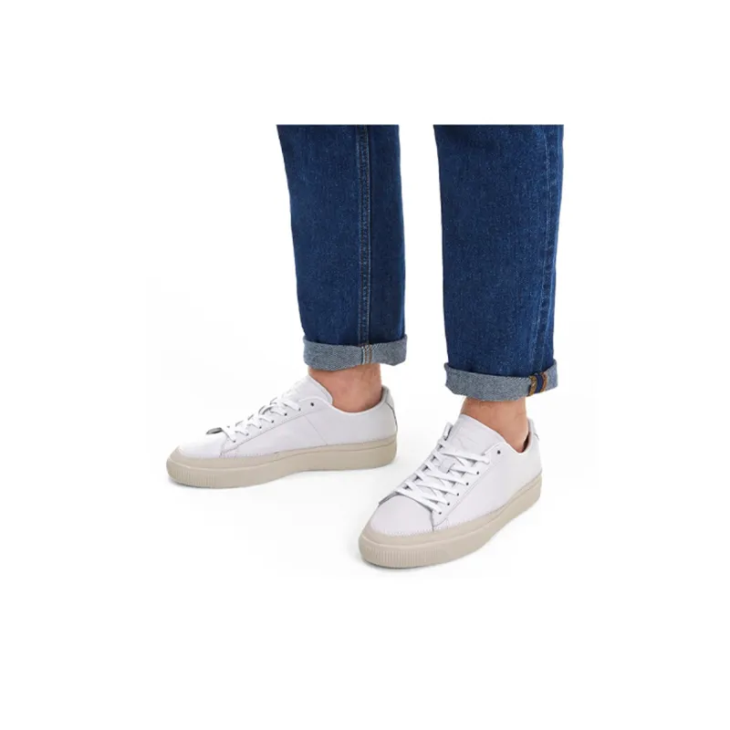 PUMA Basket Trim Prm Retro Low Tops Casual Skateboarding Shoes Unisex White-6
