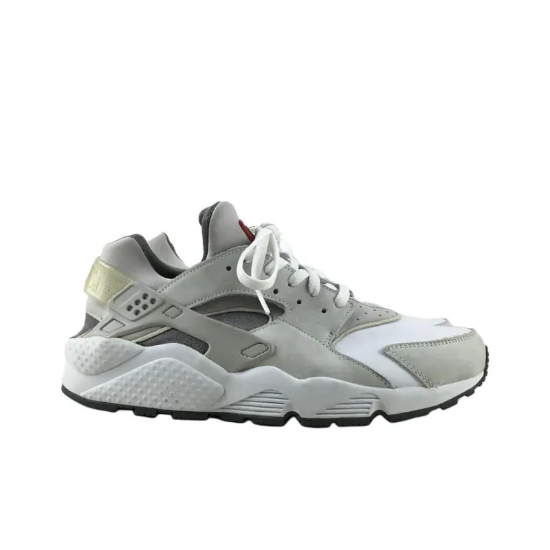 Nike Air Huarache Anti-Slip Wear-Resistant Low-Top Casual Shoes Unisex Gray White-1