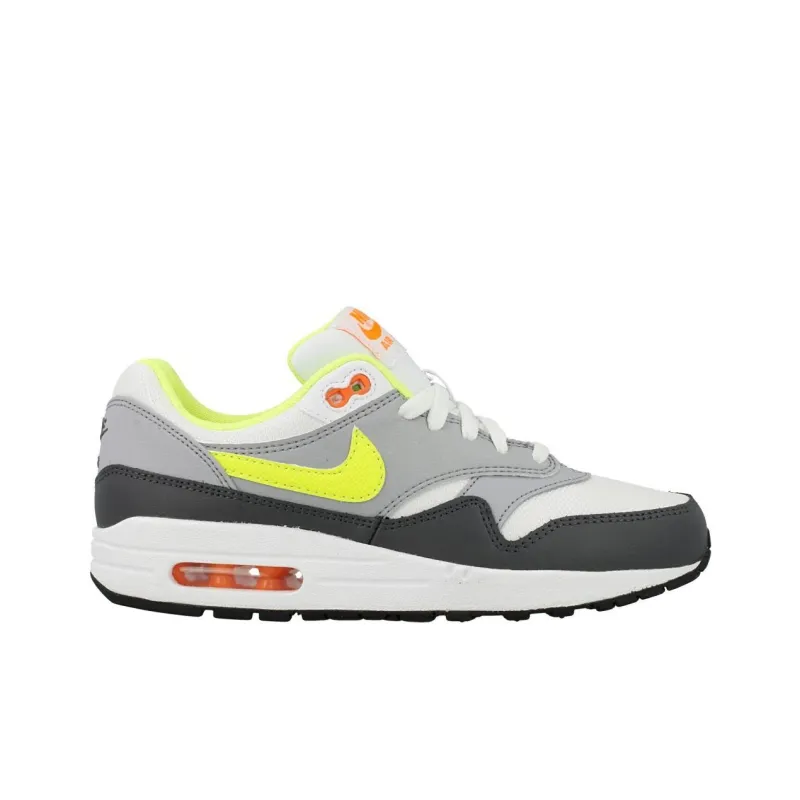 Nike Buy Air Max 1 GS 'White Dark Grey Volt'-1
