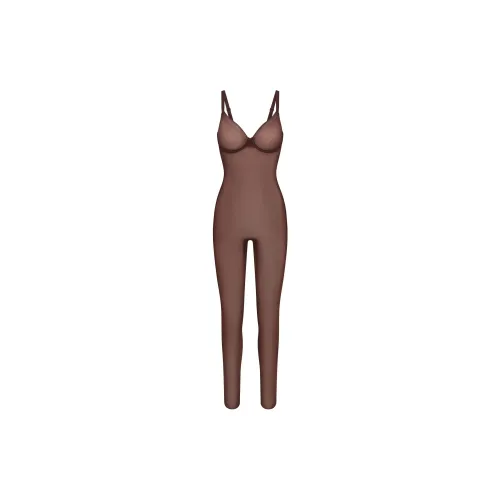 SKIMS SIMPLY BARE UNDERWIRE CATSUIT Shapewear Bottom Women's COCOA/Cocoa