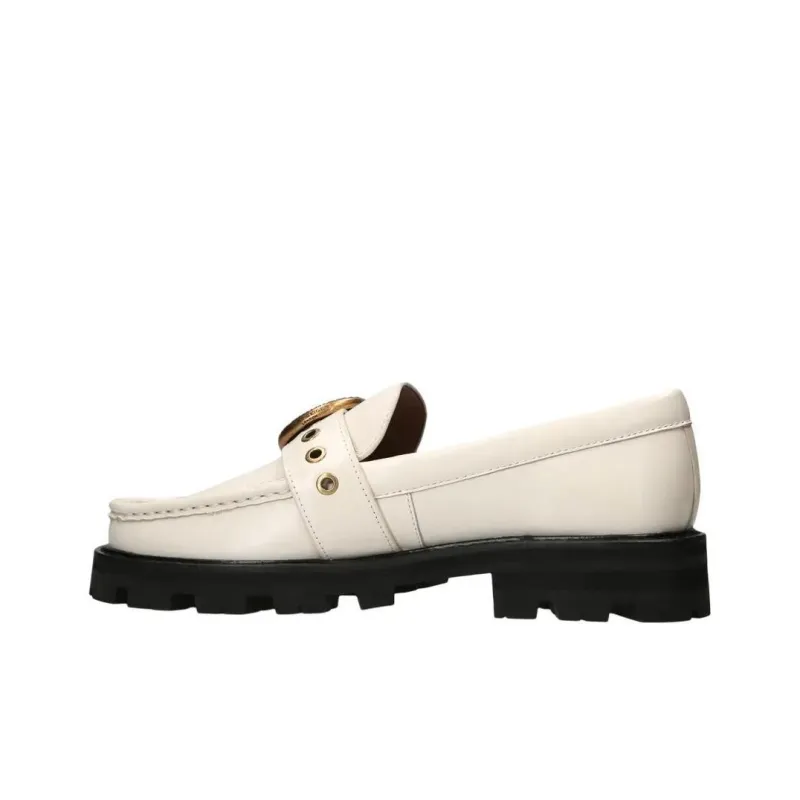 Kurt Geiger London Mayfair Chunky Loafers Women's White-0