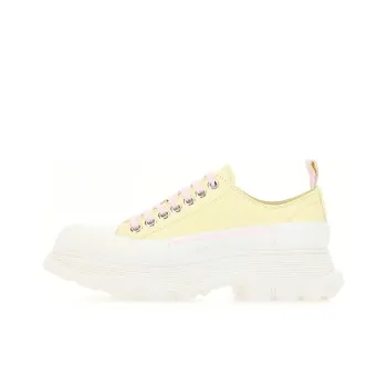 Alexander McQueen Tread Slick Sneakers 'Yellow White' Women's