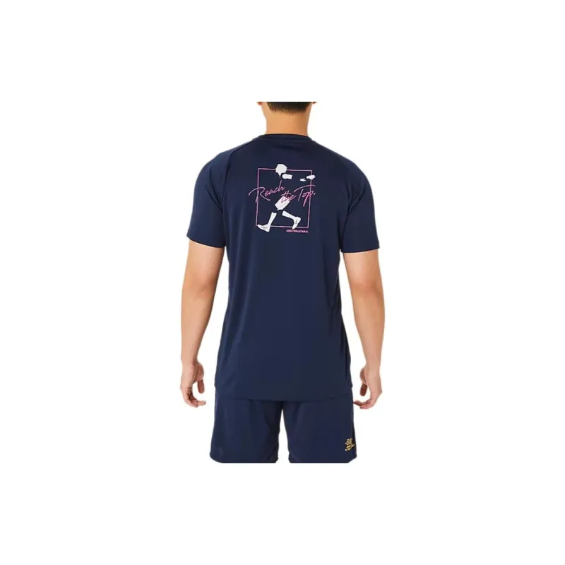 Asics T Shirts Unisex Midnight-1