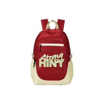 HINY Polyester Backpack 15.6 Inches Laptop Bag Regular Unisex Red