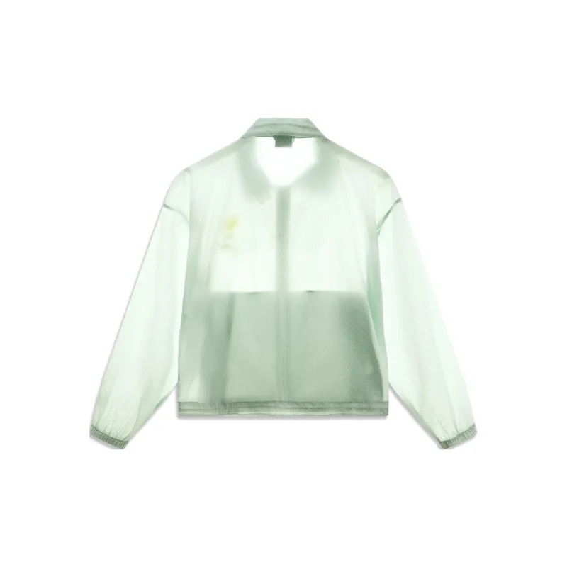 LiNing Sports Life Collection Trench Coat Women's Ice Fat Green-1