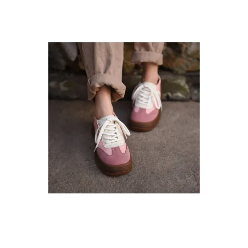 ARTMU Casual Shoes Women's Low Top Pink/Ecru-10