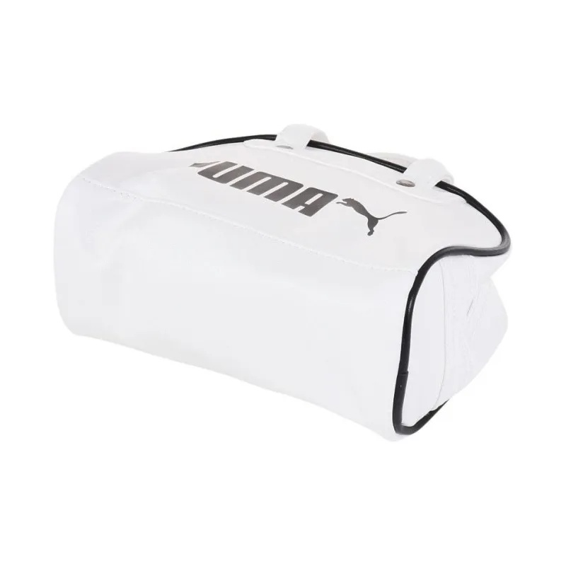 PUMA Synthetic Leather Boston Bag Handbag Trumpets Unisex White-4
