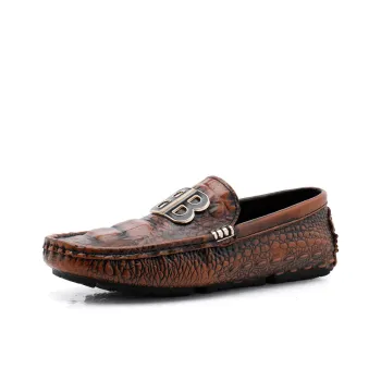 TOMAY Gommino Loafers Men White/Black/Burgundy/Brown