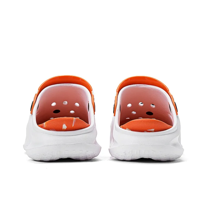 HLA JEANS Beach Sandals Men White, Black-4