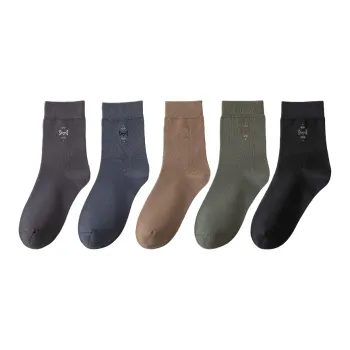 MIIOW Mid Calf Socks Men's 5 Pack