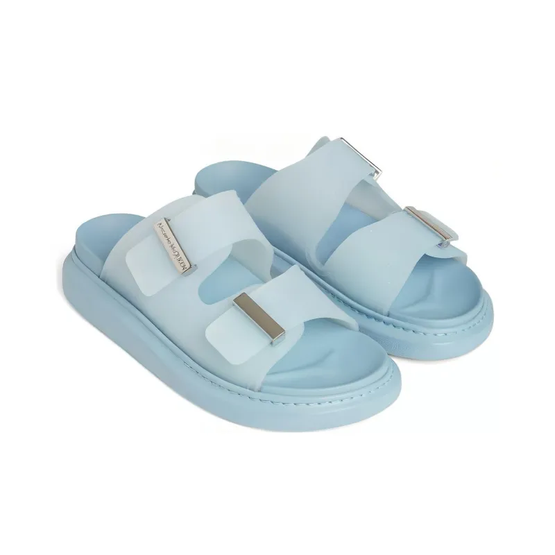 Alexander McQueen Buckle-Detailed Slip-On Sandals Women's-2