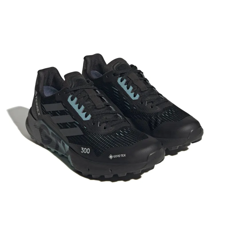 Adidas Terrex Agravic Flow 2 Anti-Slip Wear-Resistant Low-Top Trail Running Running Shoes Women's Black-2