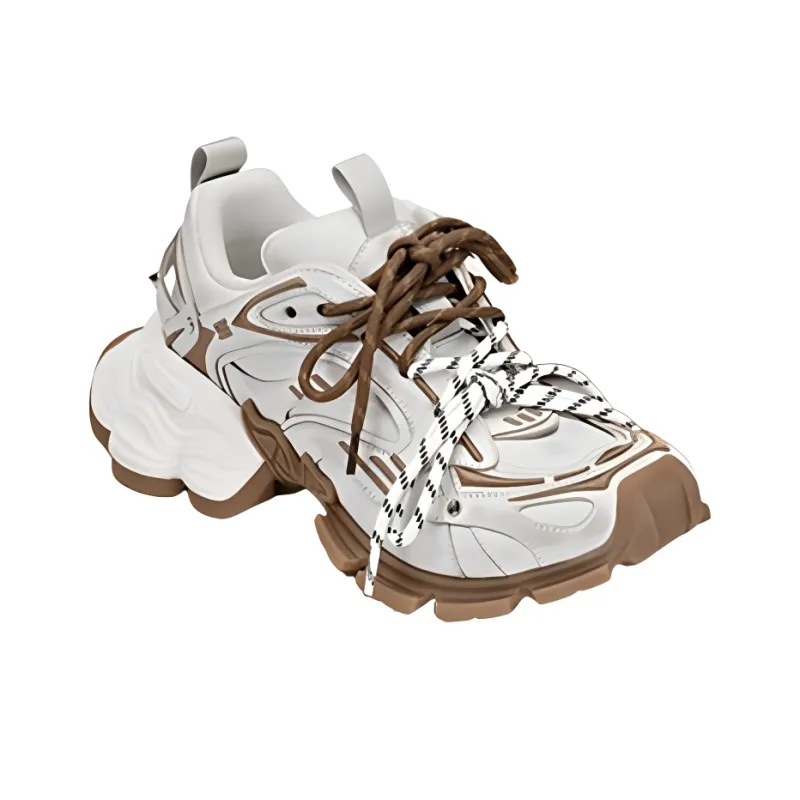SUGARSU Low Top Chunky Sneakers Women's White-1
