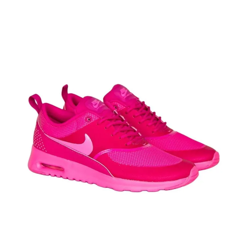 Nike Air Max Thea Anti-Slip Wear-Resistant Low-Top Casual Shoes Women's Red Pink-1