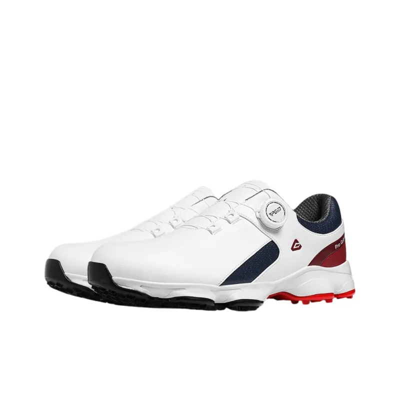 PGM Anti Slip Wear Resistant Low Top Golf Shoes Men's White-2